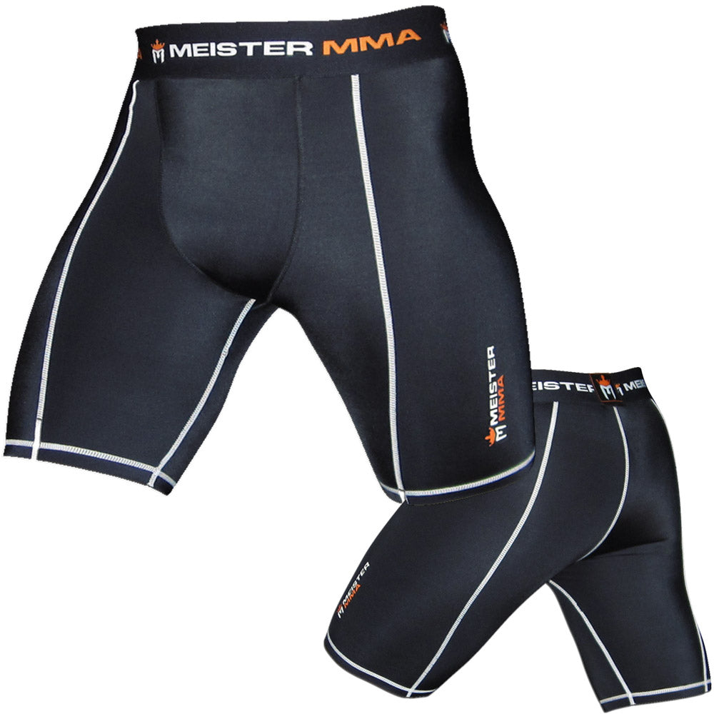 Meister Compression Rush Shorts w/ Cup Pocket Black [1061BKOR] 19.