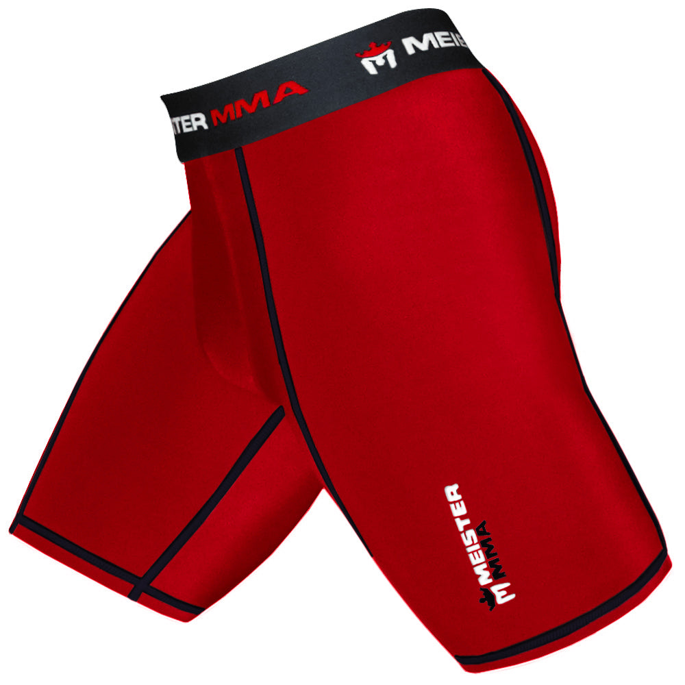 Meister Compression Rush Shorts w/ Cup Pocket Red [1061RDBK] 19.99
