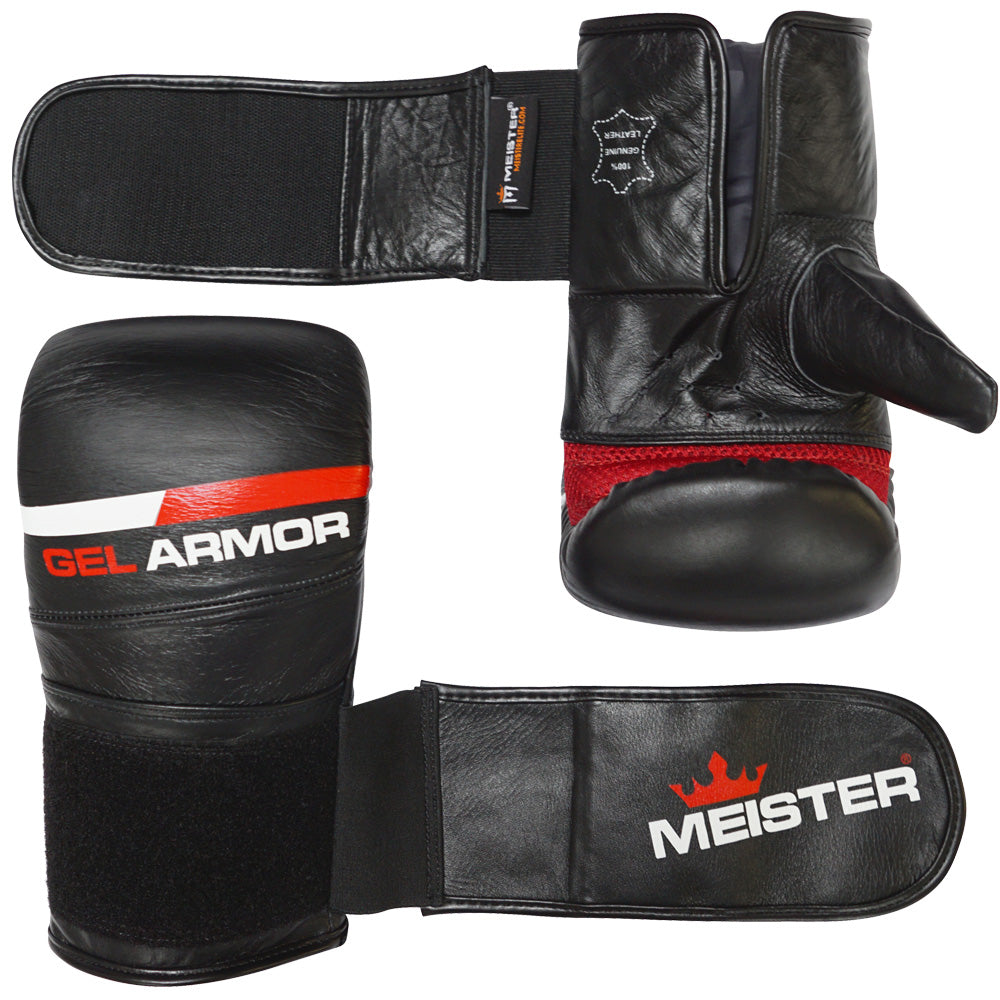 Meister Gel Armor Leather Bag Mitts [1091BMGA] 34.99 Meister, Elite Gear & Apparel