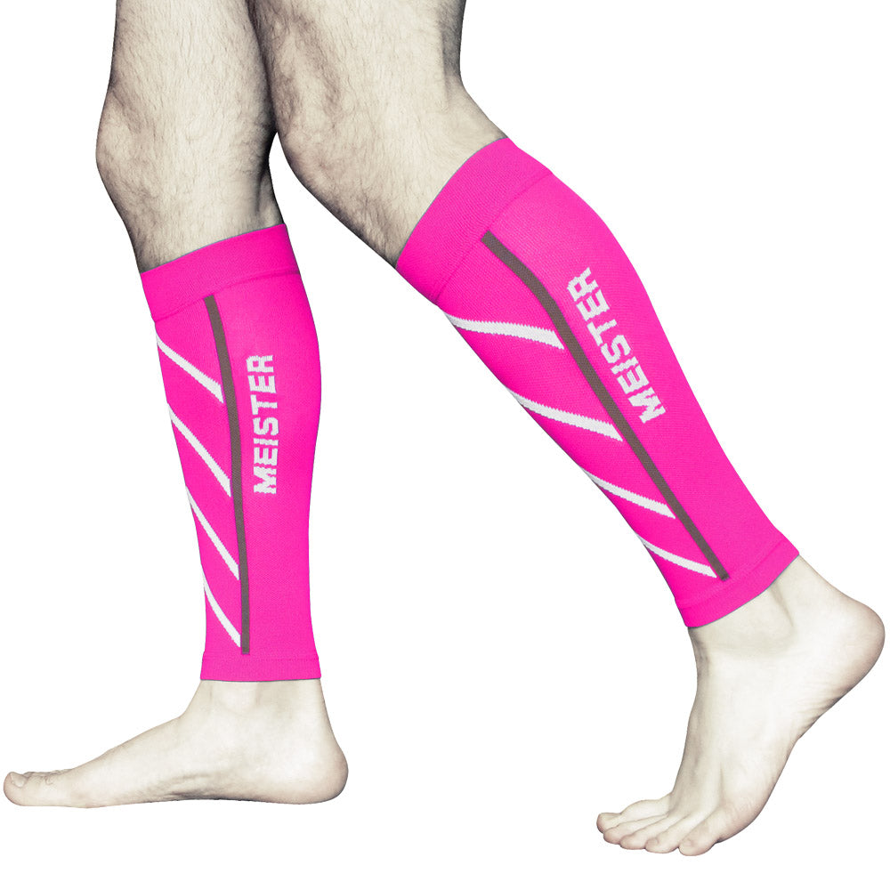 Graduated 2025mmHg Compression Leg Sleeves (Pair) Pink [1059CSLPK