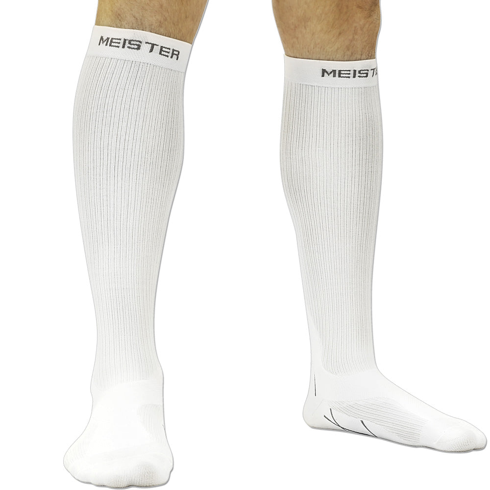 Meister Graduated 2025mmHg Compression Socks (Pair) White [1058CSWT