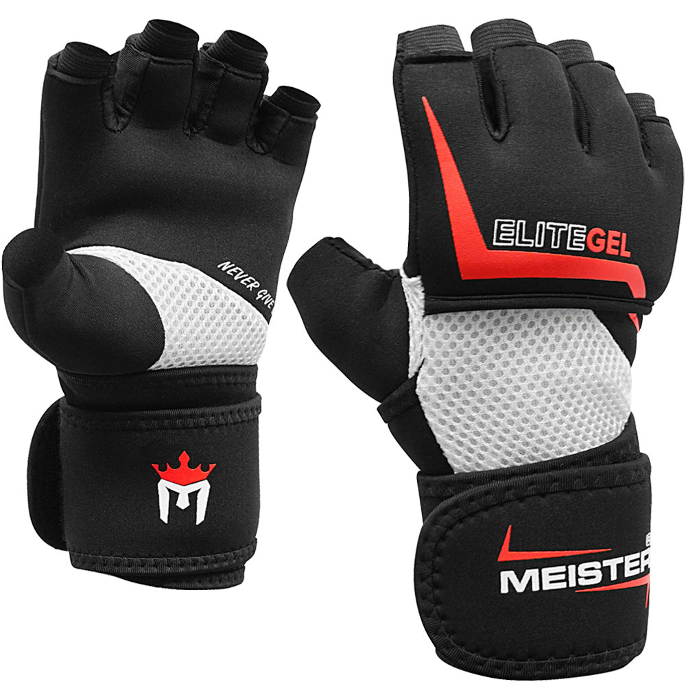 MEISTER WRIST WRAP STRIKE GLOVES w/ ELITEGEL Inner Hand ProWraps Boxing MMA eBay