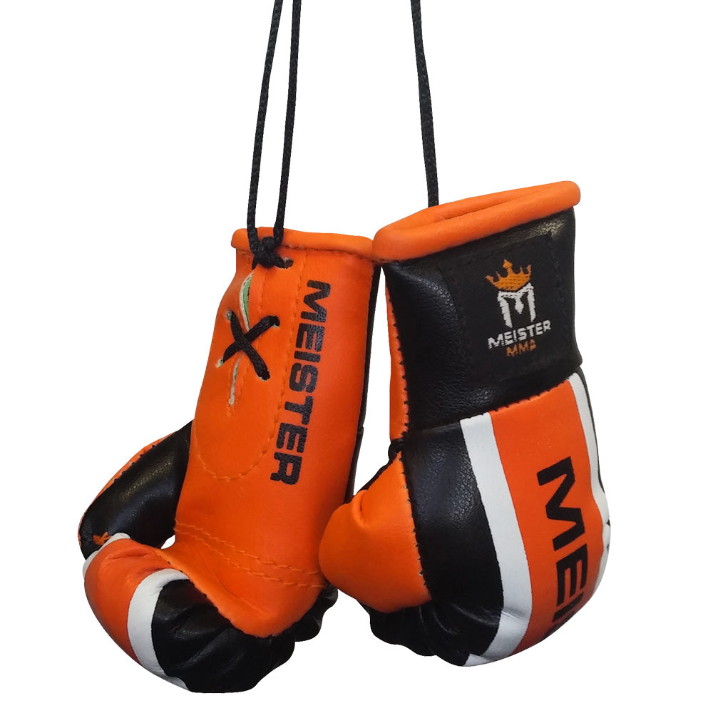 Meister Mini Boxing Gloves Black/Orange [1076MINIOR] 3.99 Meister, Elite Gear & Apparel
