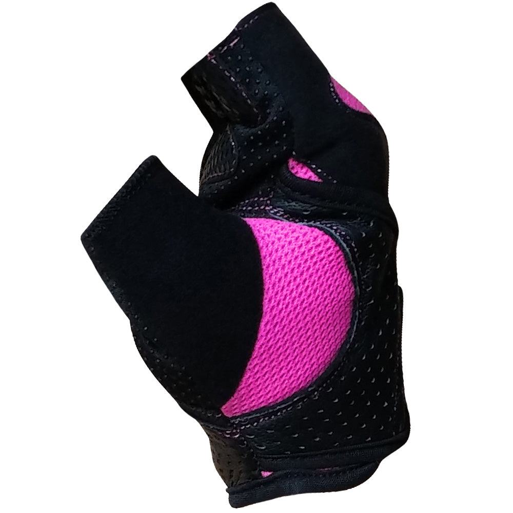 Meister Women's Fit Weight Lifting Gloves Black/Pink [1065BKPK] 17