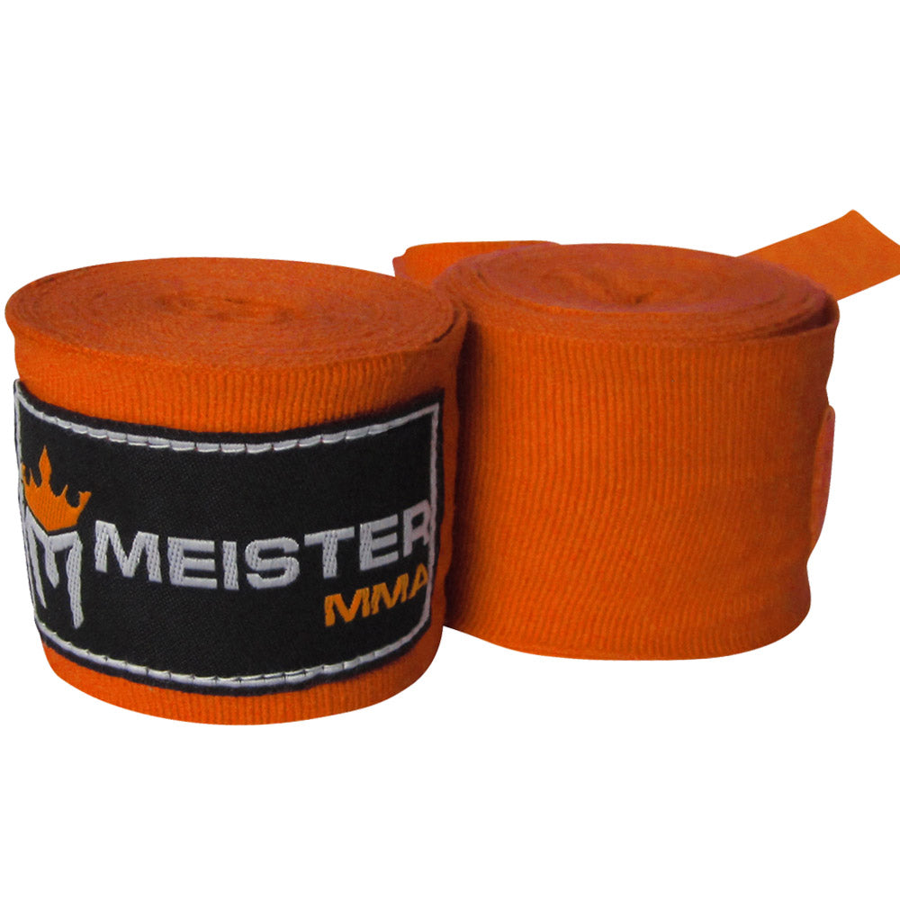 180 SemiElastic Hand Wraps for MMA & Boxing (Pair) Orange [1009OR] 7.99 Meister, Elite